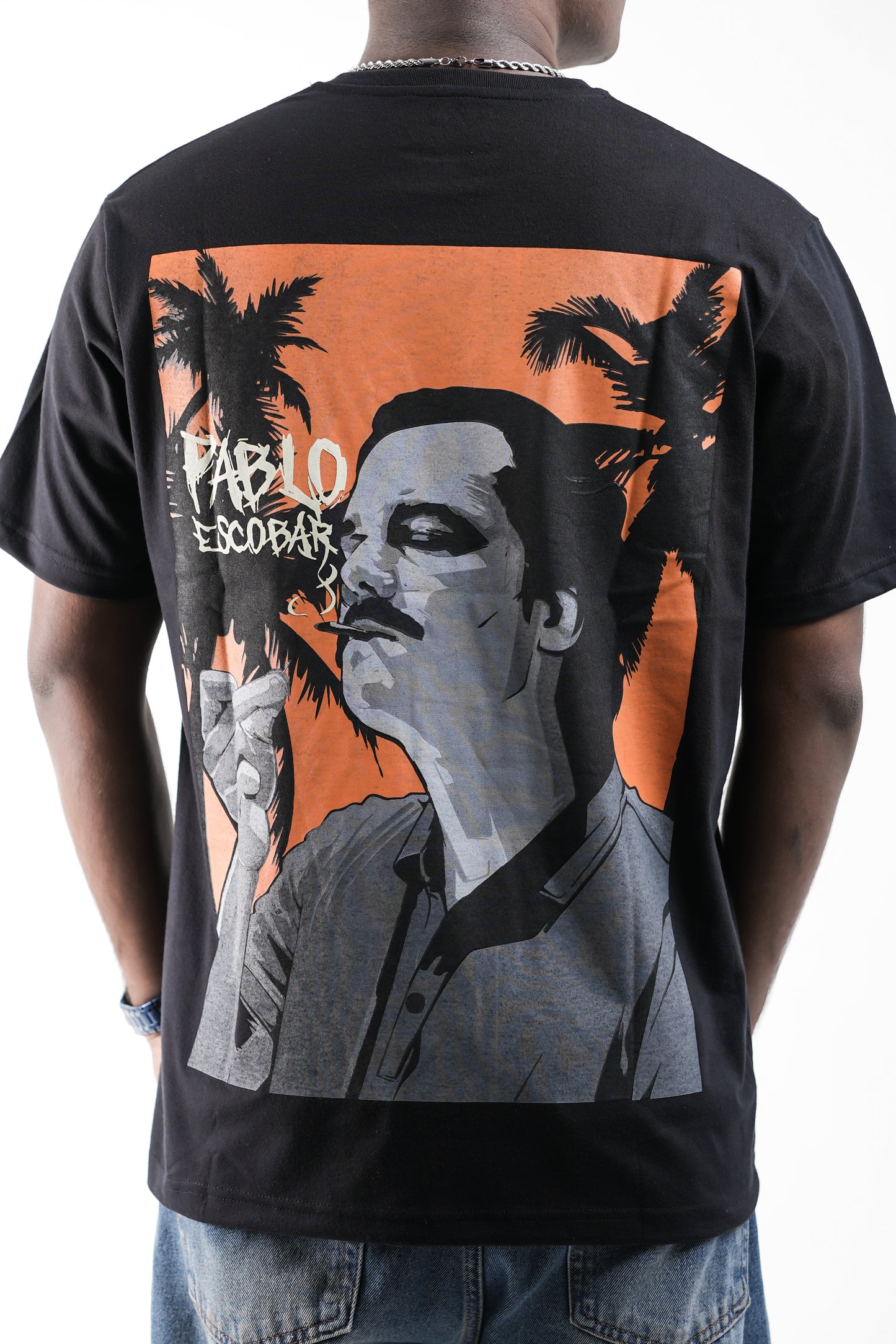 Redefined Pablo Escobar Tribute Oversized Crew Neck T-Shirt