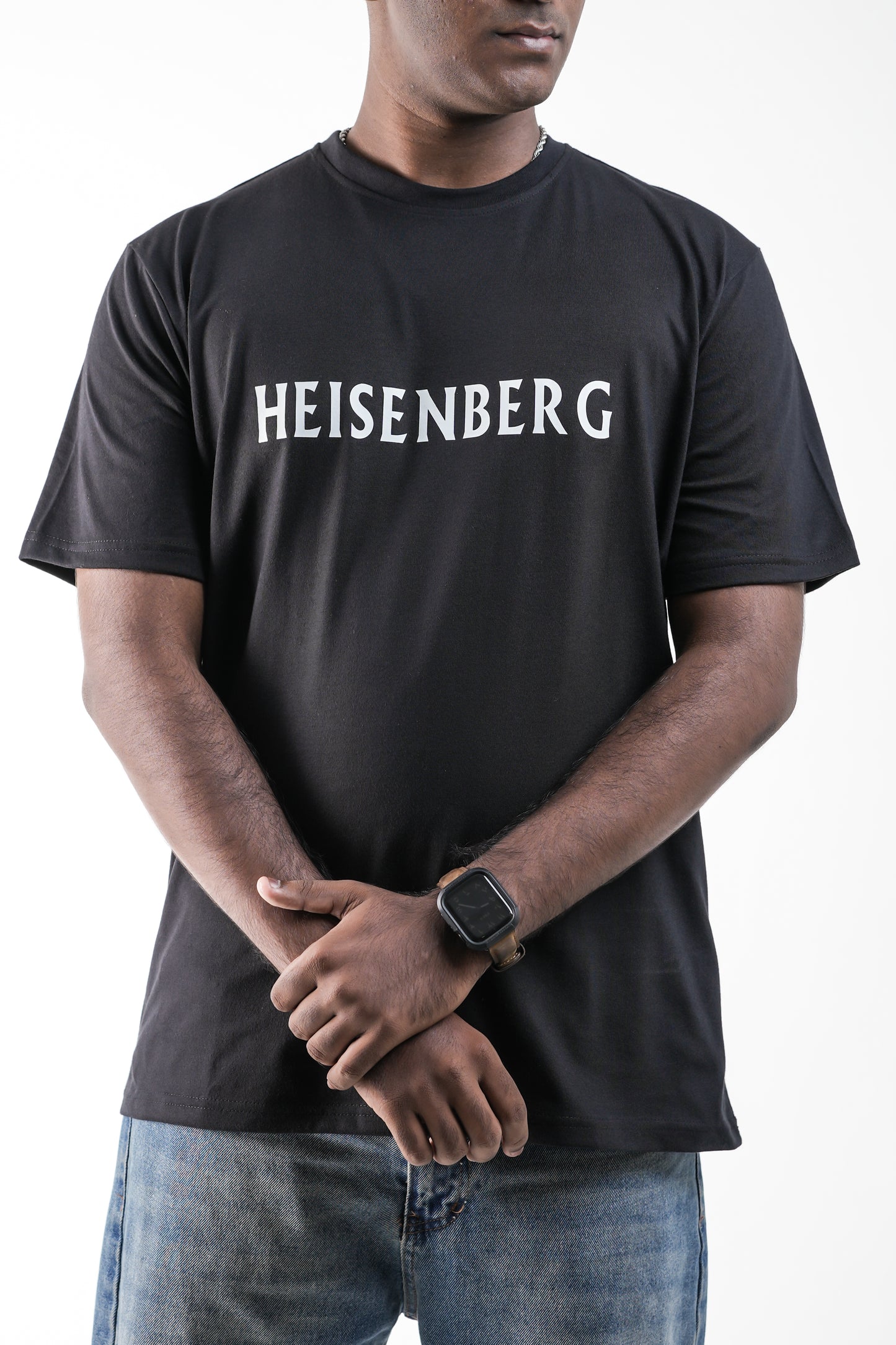 Black Heisenberg Tribute Oversized Crew Neck T-Shirt